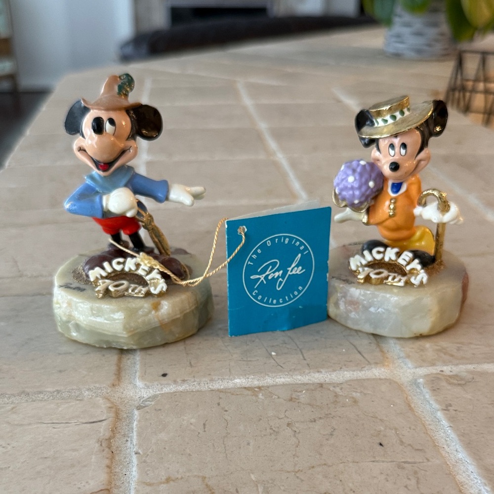 Ron lees Mickey and Minnie 70th and signed by Ron Lee 1998